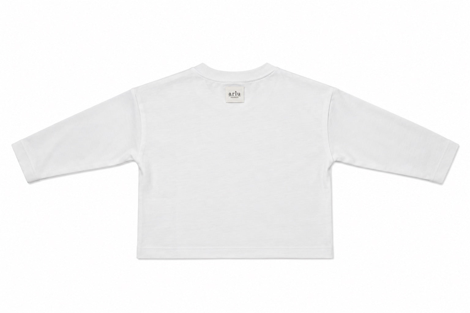 Maglia manica lunga GOGO bianca – maglia a manica lunga per bambino Made in Italy, Arlu Studio
