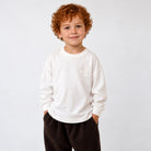 Maglia manica lunga GOGO bianca – maglia a manica lunga per bambino Made in Italy, Arlu Studio