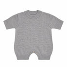 Tutina HUG grigia – tutina in maglia per bambino Made in Italy, Arlu Studio