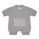 Tutina HUG grigia – tutina in maglia per bambino Made in Italy, Arlu Studio