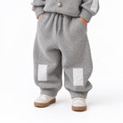 Pantalone HUG grigio – pantalone in maglia per bambino Made in Italy, Arlu Studio